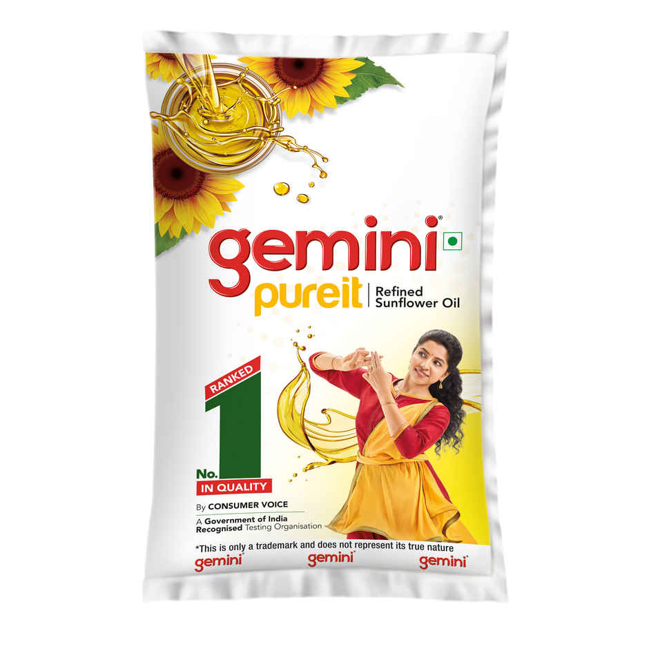 Gemini Pure It Refined Sunflower Oil | Pouch Combo