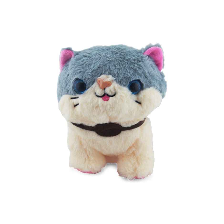 Dearjoy Cute Cat Soft Toy - Grey, 28Cm