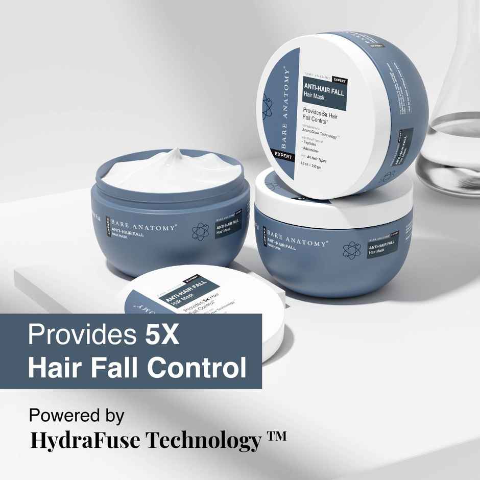 Bare Anatomy Anti-Hair Fall Mask Hairfall Control With Peptides Hair Mask For Dry & Frizzy Hair