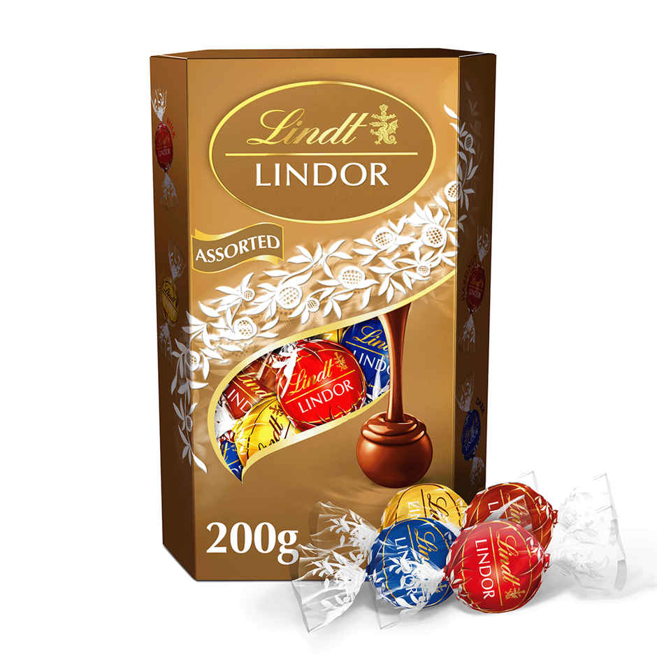 Lindt Lindor Smooth Melting Assorted Chocolates Cornet Combo