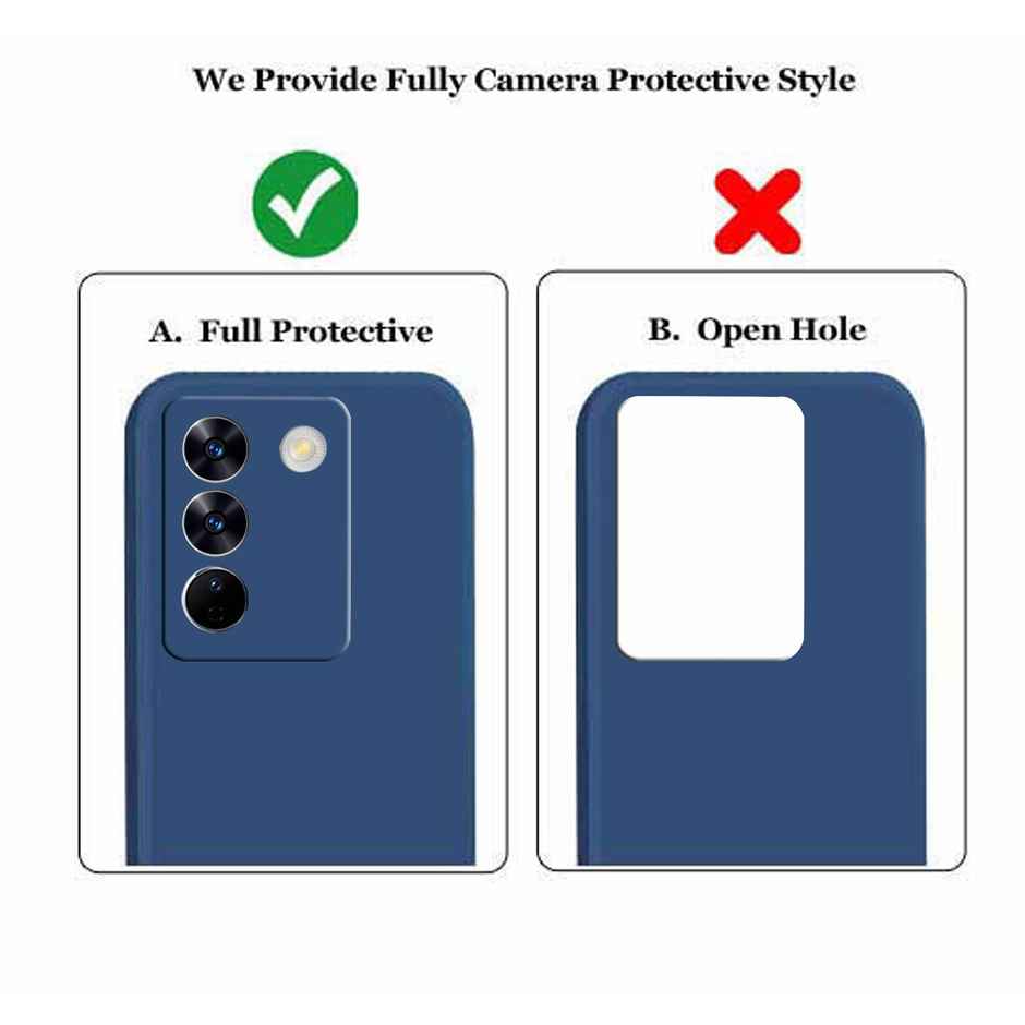 Artistque Case for Vivo T3 5g Back Cover - Plain Liquid Silicone Cover