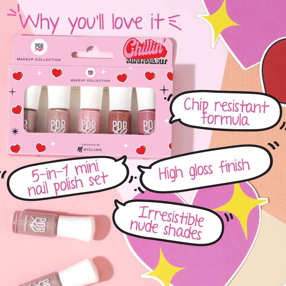 Myglamm Popxo Makeup Collection -Mini Nail Kit-Chillin