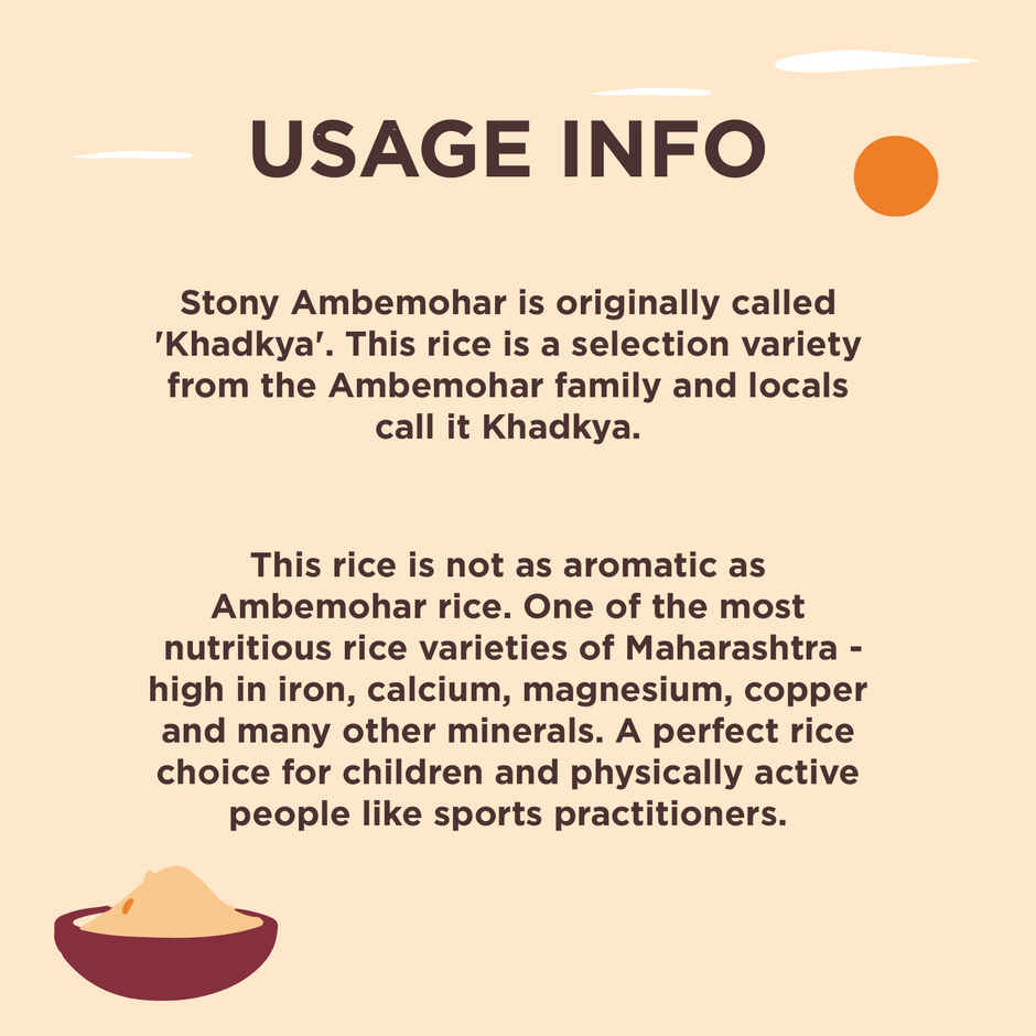 Two Brothers Stony Ambemohar Brown Rice | Pouch