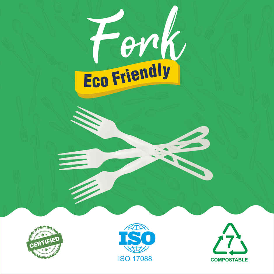 Dr. Bio Compostable Fork Disposable /Resuable