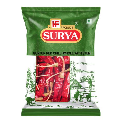 Surya Guntur Chilli Whole With Stem