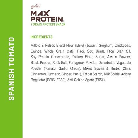 Ritebite Max Protein Spanish Tomato 10G Multigrain Protein Chips, Healthy Snacks & Munchies