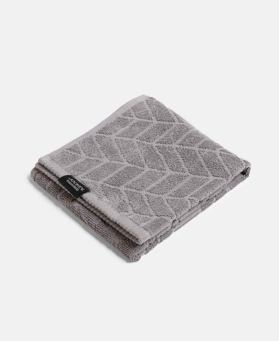 Jockey T202 Men's Cotton Terry Ultrasoft and Durable Patterned Hand Towel | Pack of 2