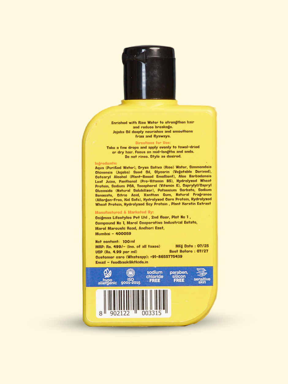 Hair Leave-In Serum Ricewater and Jojoba