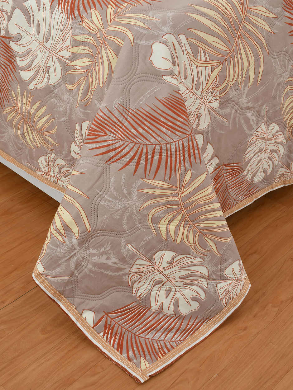 Furnofy Ultrasonic Comforter King Size Light Weight | Microfibre | Brick & Brown - 80 x 90 in