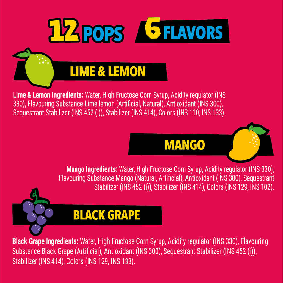 FunPops Ice Pops, Freeze at Home Fruit Flavoured Pops