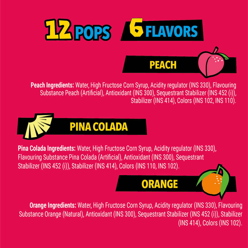 FunPops Ice Pops, Freeze at Home Fruit Flavoured Pops