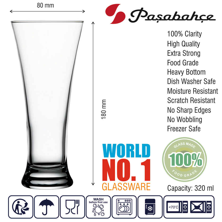 Pasabahce Pub Pilsner Set | 320 ml