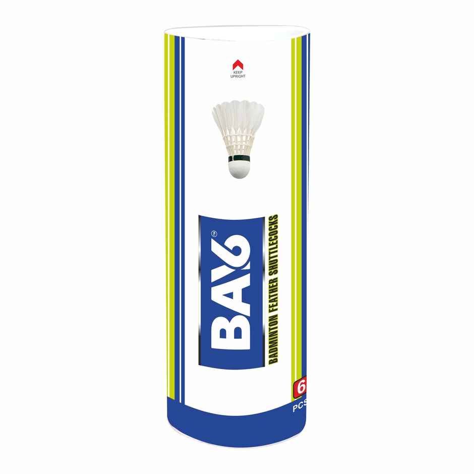BAY6 Feather Shuttlecock Pack of 6