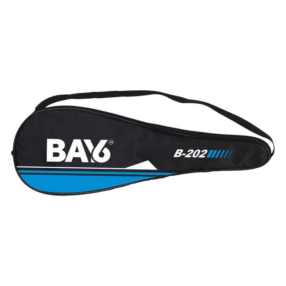 BAY6 B-202 Aluminium Badminton Kit | 2 Rackets with Full Cover | 1 Box Nylon Shuttlecock Pack of 3