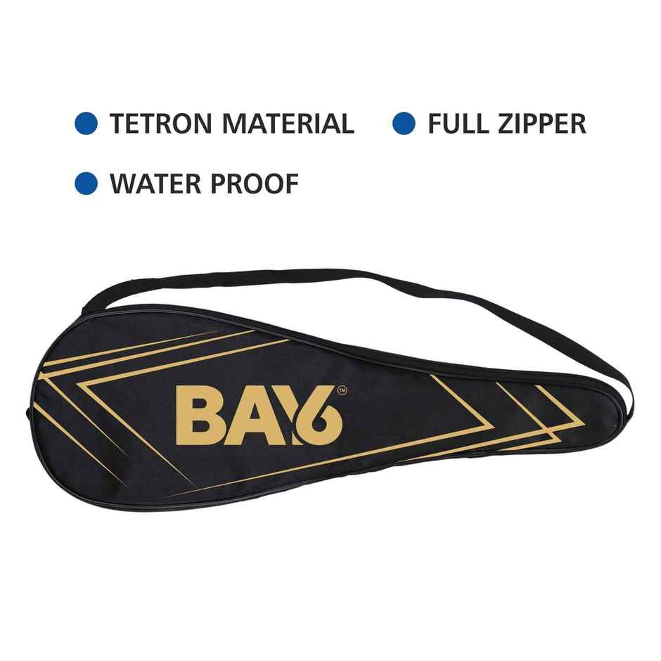 BAY6 Spare Badminton Cover | Golden | Black