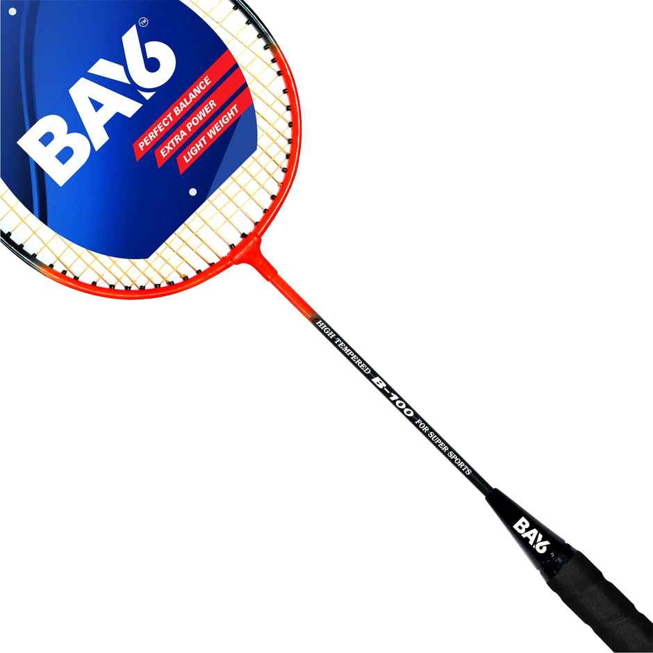 BAY6 B-100 Badminton Racket | Red