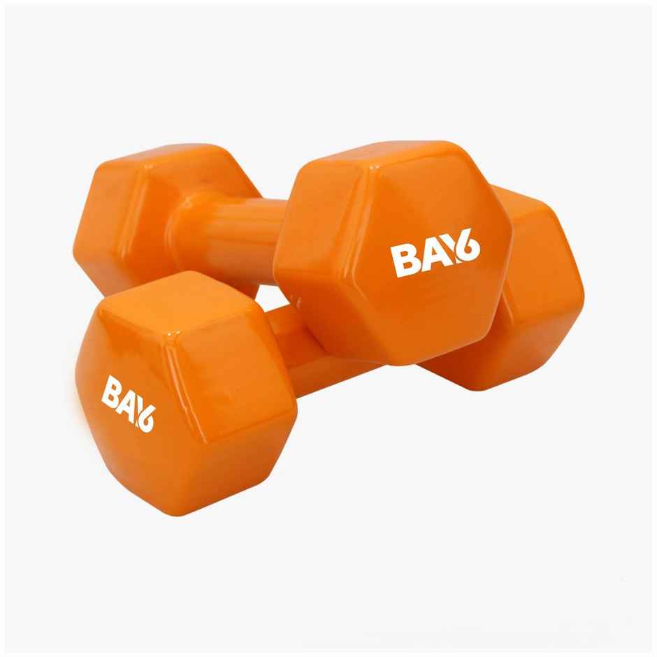 BAY6 Vinyl Dumbbell Set (2 kg X 2) | Orange