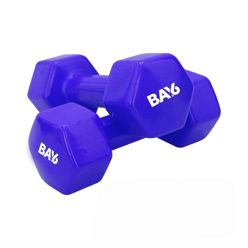 BAY6 Vinyl Dumbbell Set (1 kg X 2) | Blue