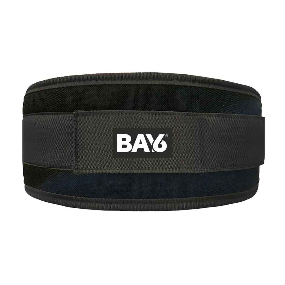 BAY6 Adjustable Weightlifting Gym Belt | Comfortable & Stabilizing | Medium