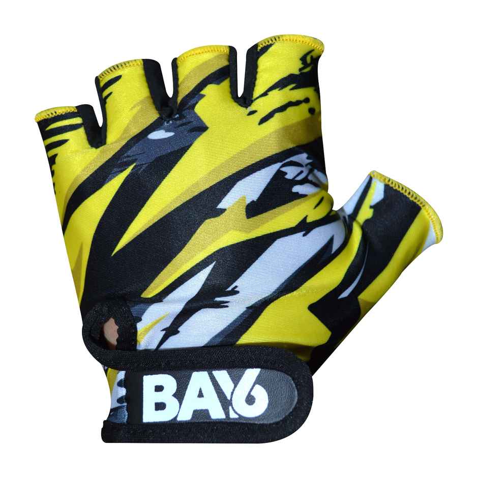 BAY6 Max Grip Gym Gloves for Workouts | Pull Ups & Weightlifting | Small Size