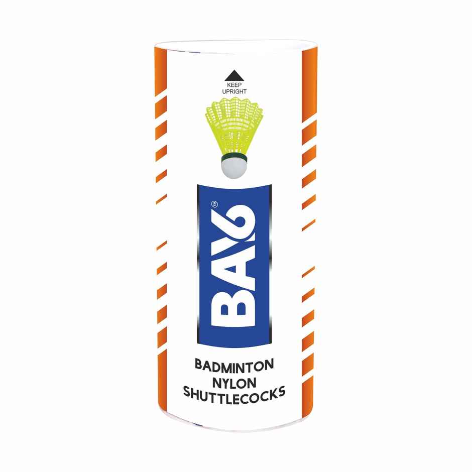 BAY6 Nylon Shuttlecock Pack of 3