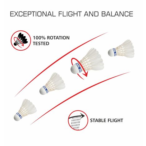 BAY6 Feather Shuttlecock Pack of 3