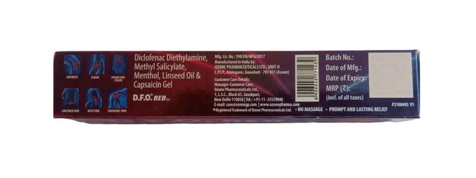 D.F.O. Red Pain Relief Gel with Capsaicin