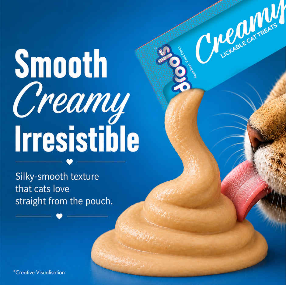 Drools Creamy Lickable Cat Treat - Seafood Medley