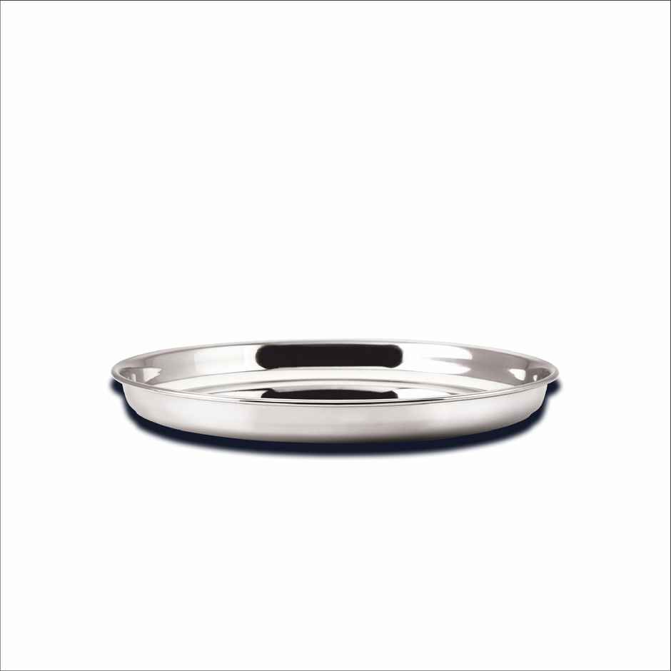 Kitchen Essentials Stainless Steel Np Thali 13 - Mirror Finish