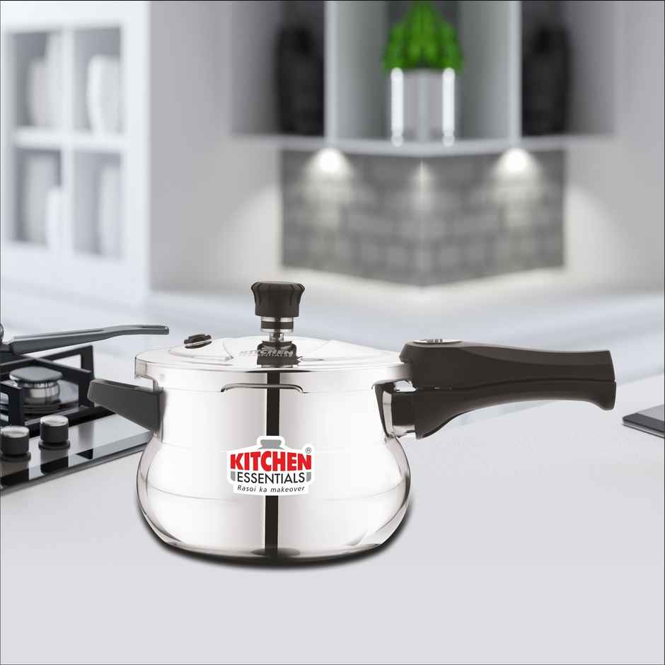 Kitchen Essentials Ferstal Triply Induction Bottom Kalash Pressure Cooker Outer Lid - 3 Ltr