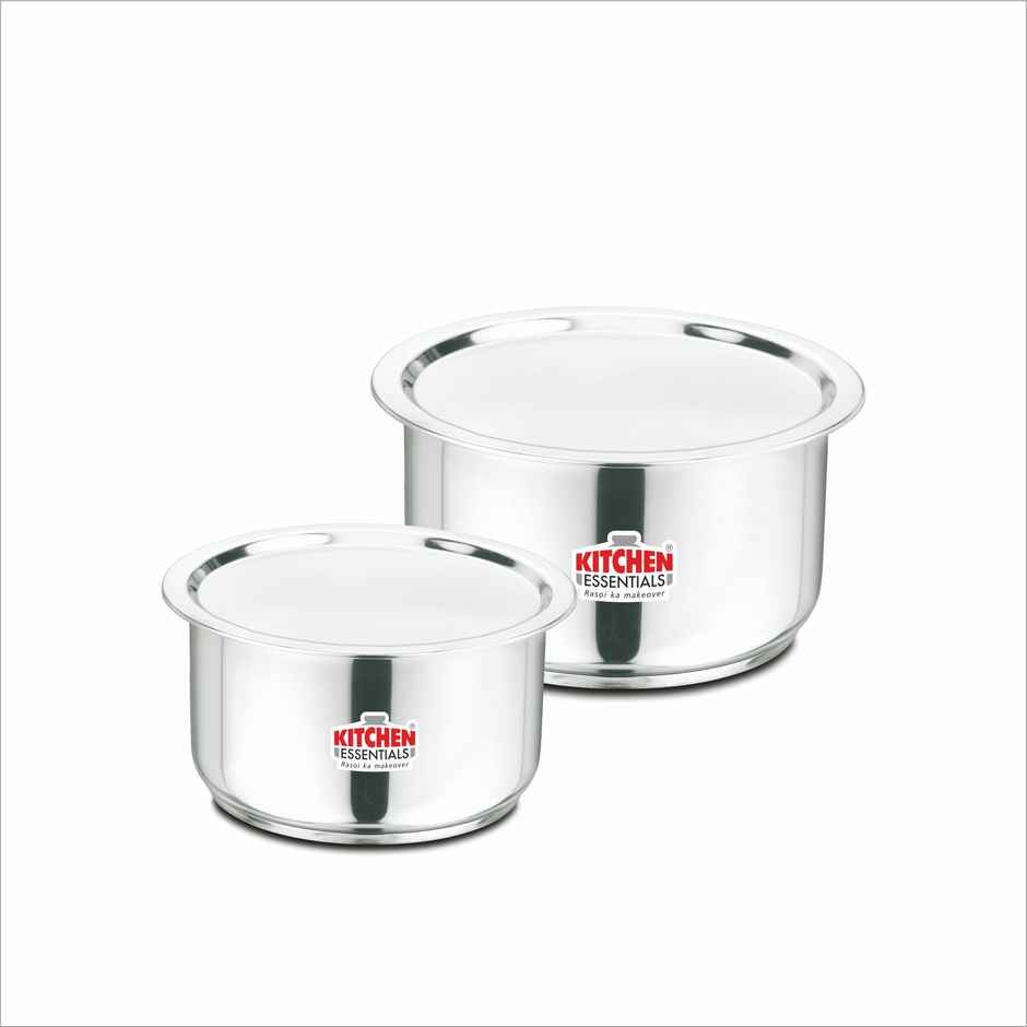 Kitchen Essentials Perpetua Impact Forged Bottom 2 Pcs Tope� set with Steel Lid | 1L and 2 L