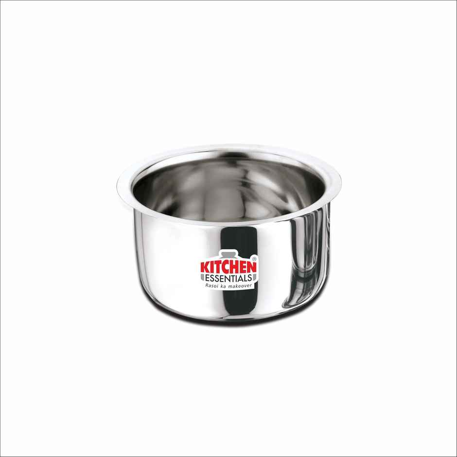 Kitchen Essentials Flat Bottom Premium Quality Tope 11 Diameter 17.5 Cm Capacity, 1400 ml