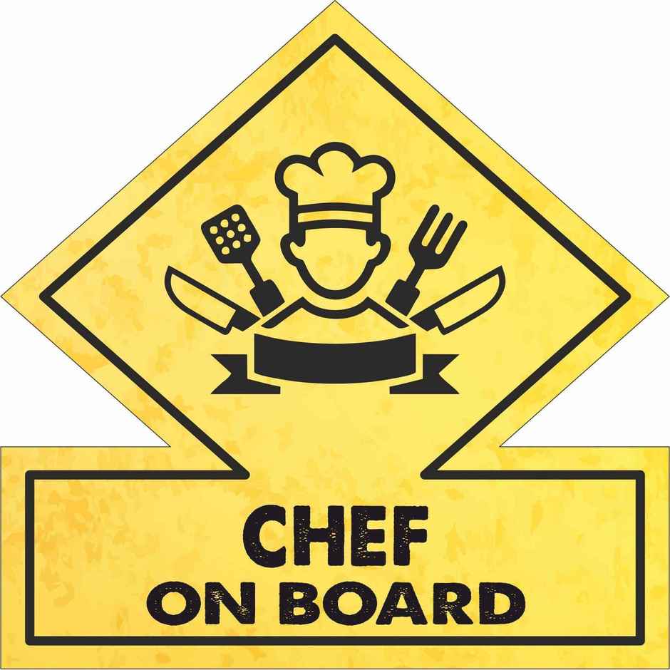 Samsidhi Auto Chef on Board Car Stickers