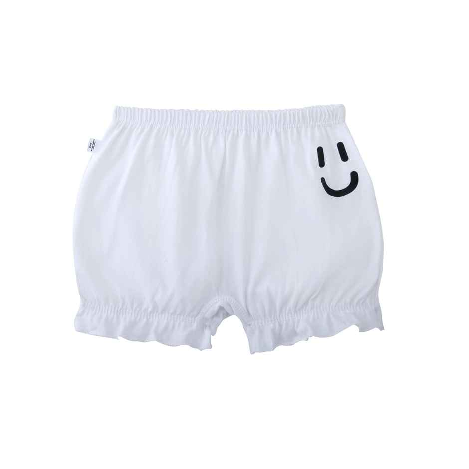 PlanB Smiley 4-Pack Bloomers Black, White, Ash Grey - 6-8 Yrs