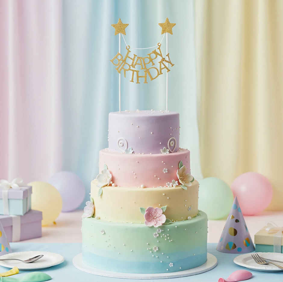 Happy Birthday Cake Topper | Cake Decor Accessory | Propcon