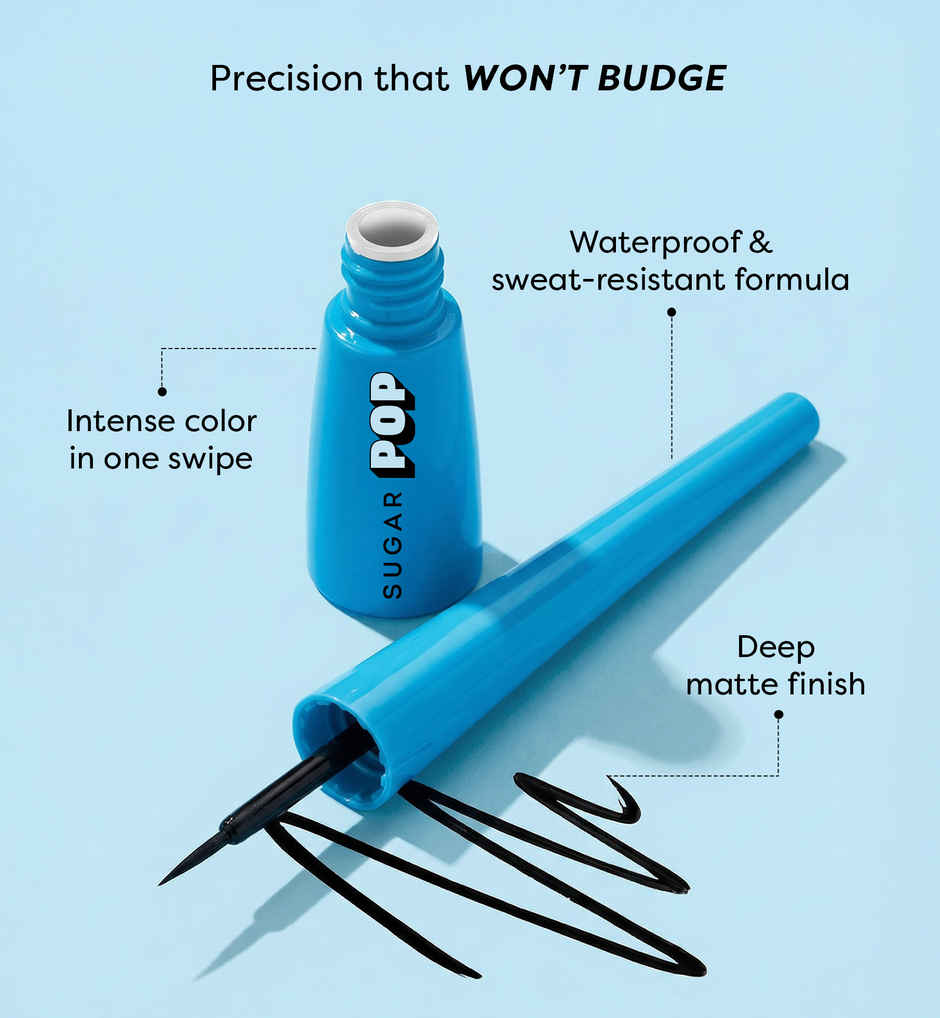 SUGAR POP Waterproof Matte Eyeliner | 01 Black