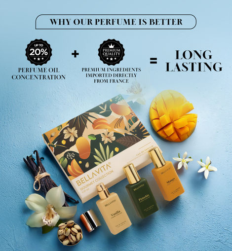 Bella Vita Organic Unisex Gourment Collection Gift Set | Vanilla - Pistachio - Mango