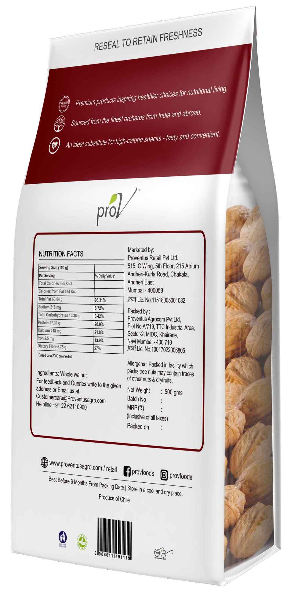 Prov Premium-Walnut Whole Chile