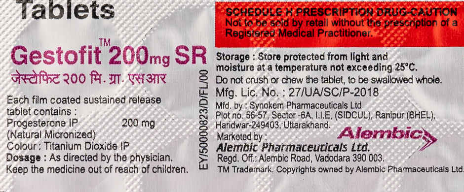 Gestofit 200mg SR Tablet
