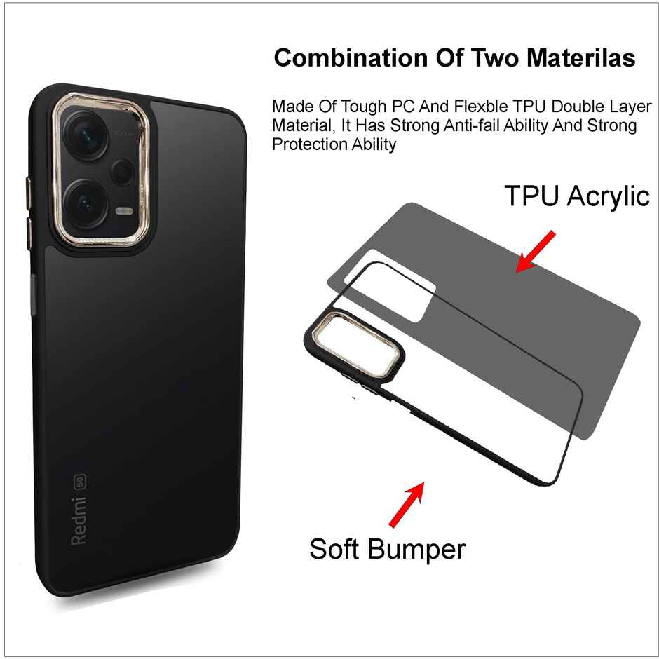 Artistque Case for Mi Redmi Note 12 Pro 5g Back Cover - colored Frosted Stylish Cover