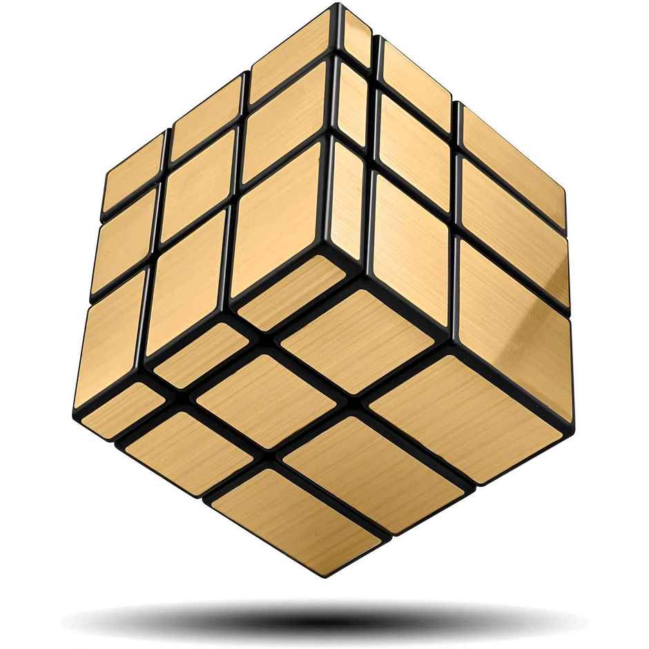 Toyshine 3x3x3 Golden Mirror Magic Speed Cube - Stress Relief Puzzle for Kids & Adults