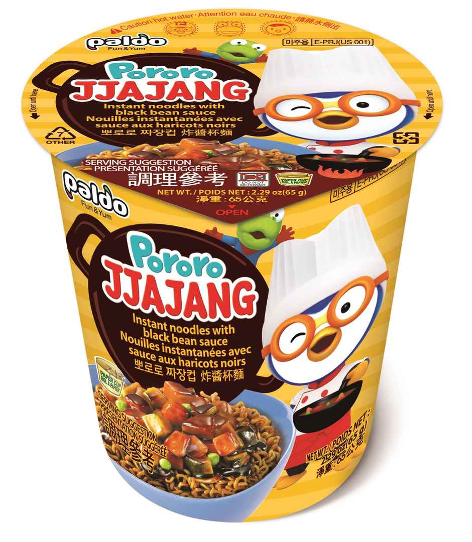 Paldo Korean Pororo Jjajang Korean Cup Noodles Veg