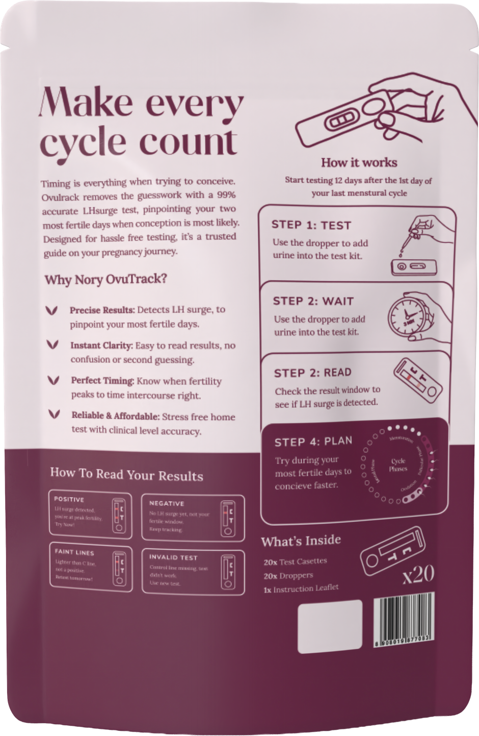 Nory For You Ovutrack Ovulation Detection Test Kit