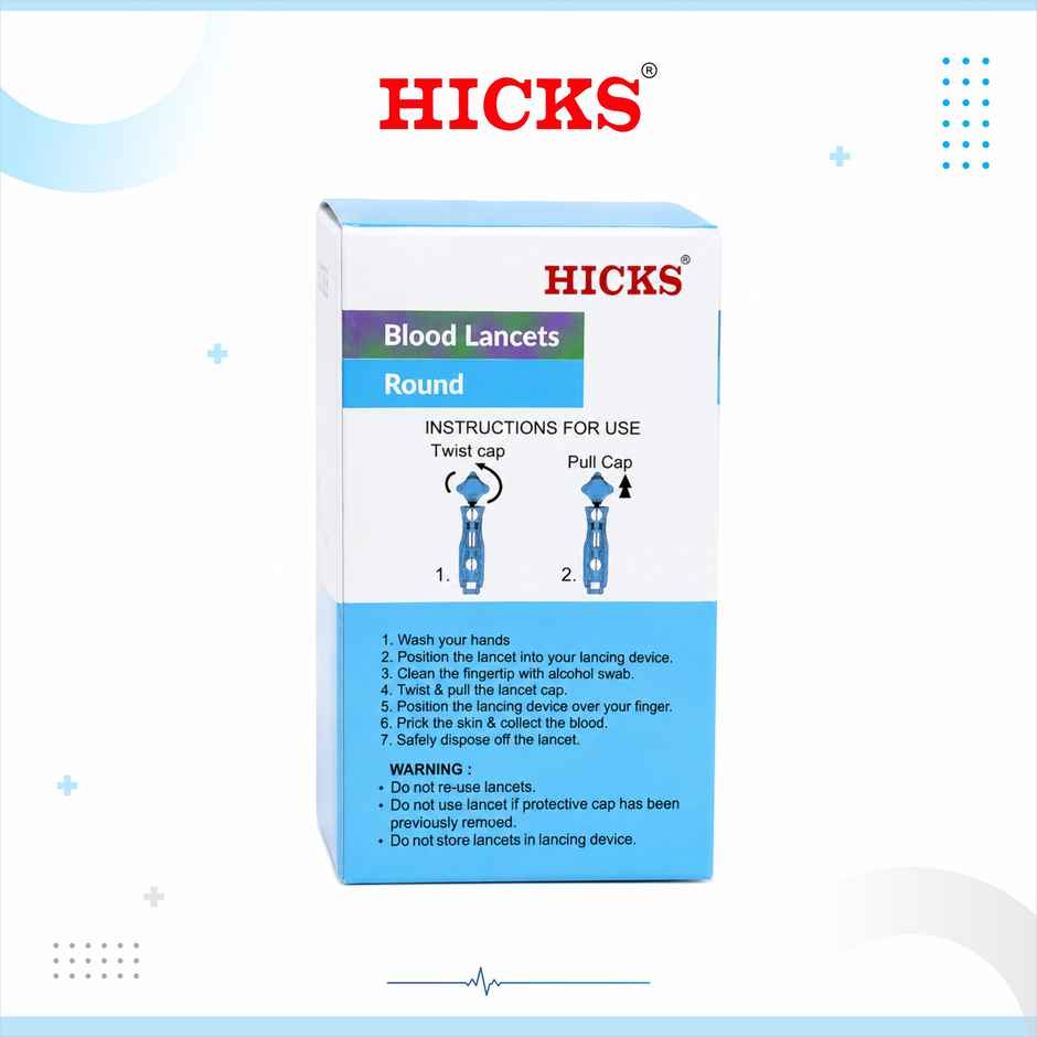 Hicks Round Blood Sterile (Only) Lancet