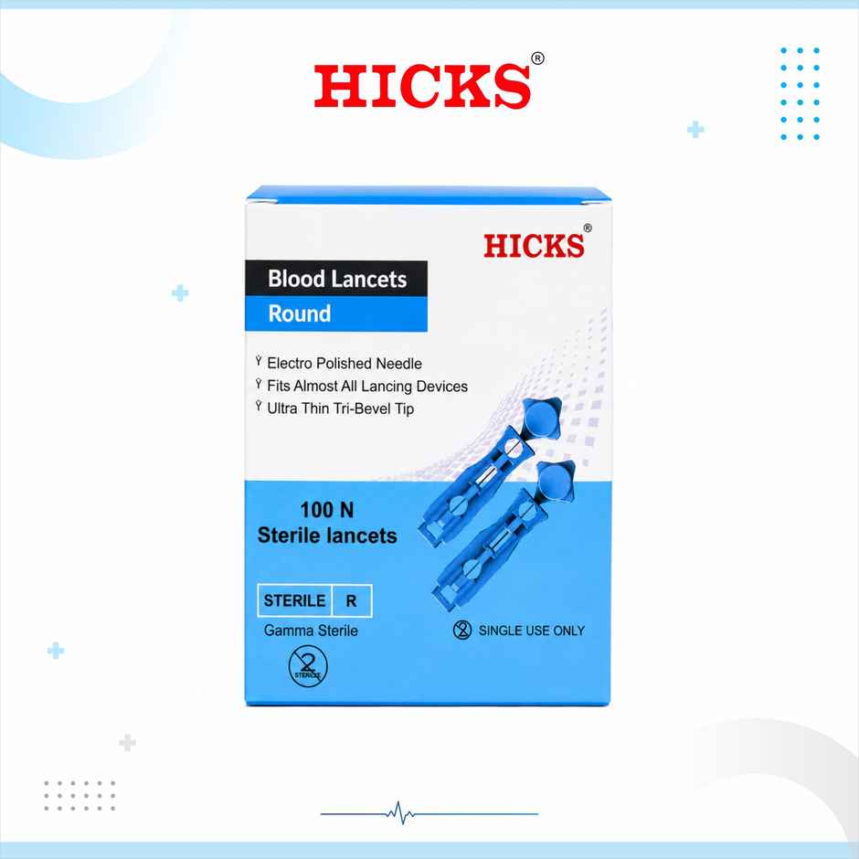 Hicks Round Blood Sterile (Only) Lancet