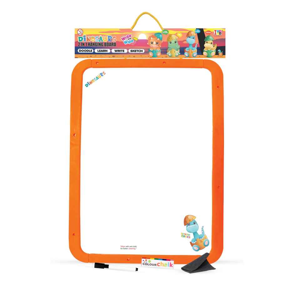 Itoys 2 in 1 Hanging Board Big- Dino (Colour May Vary)