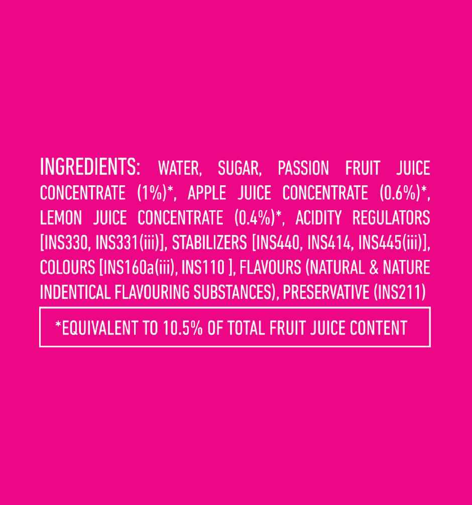 Jimmy's Cocktails Passion Fruit, Lemon and Vanilla Flavoured Cocktail Mixer