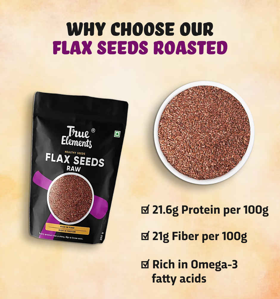 True Elements Flax Seeds Raw