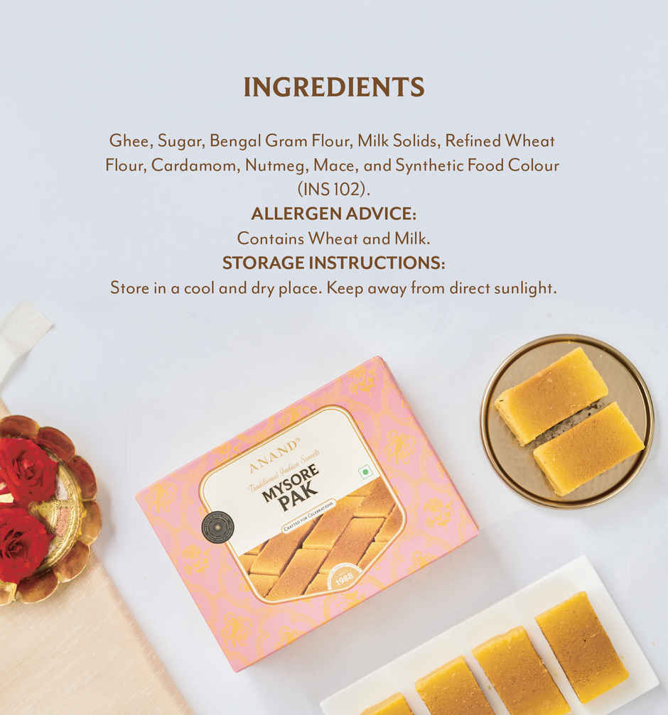 Anand Sweets Mysore Pak | Delicious & Classic