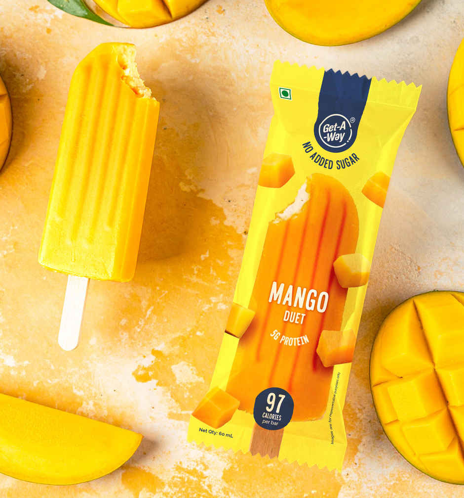 Get- A-Way Mango Duet Guilt Free Ice Cream Stick